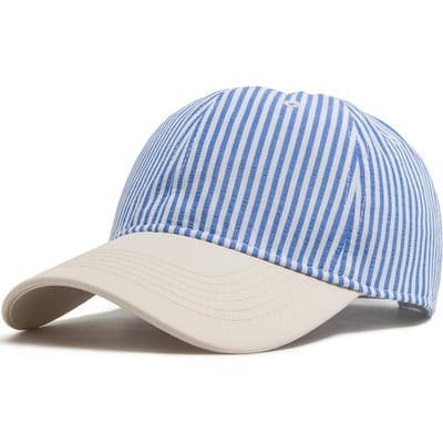 Gestreept Baseballpet Voor Mannen Vrouwen Vintage Beige Klep Casual Zachte Papa Pet Snapback Lente Zomer Pet Vizier Mode Dagelijkse Draag Adjustable white