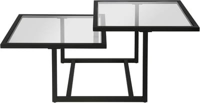 Vierkante Salontafel Zwart Brons 43 Inch - Moderne Bijzettafel Woonkamer