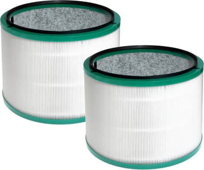 2x Dparts HEPA filter geschikt voor Dyson HP00 HP01 HP02 HP03 DP01 DP03 - Pure Hot and Cool series luchtreiniger en ventilator - Pure Hot+Cool Cool Link purifier verwarmingsventilator - nr. 968101-04