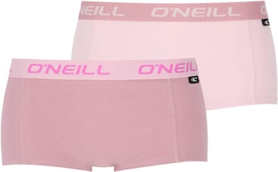 O'Neill dames boxershorts 2-pack - mauve light lilac - maat L