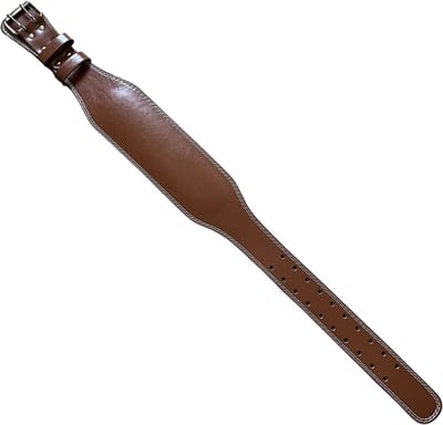 Fitnessriem Lifting Belt Leer – Small - Stevige leren riem voor maximale ondersteuning bij squats, deadlifts en andere zware lifts. Verstelbaar, geschikt voor verschillende maten. Extra stabiliteit en bescherming van de rug en core.