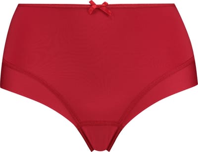 RJ Pure Color Dames Maxi Slip Donkerrood 4XL