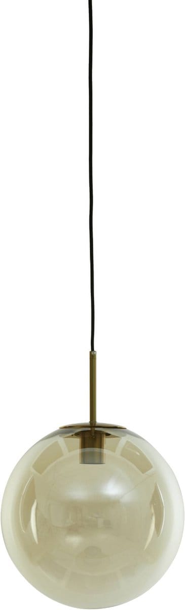 Light & Living Hanglamp Medina - Glas Amber - Ø30cm - Modern - Hanglampen Eetkamer, Slaapkamer, Woonkamer