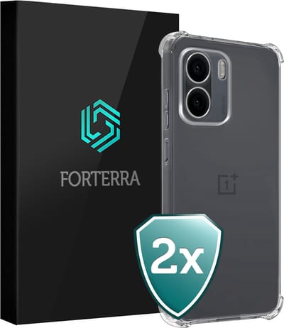 Hoesje 2 Stuks - Geschikt voor OnePlus 15R - Sterk & Shockproof - Back Cover - Siliconen Case - Telefoon Hoes Shock Proof - Transparant