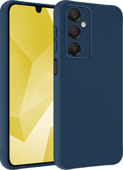 Hoesje - Geschikt voor Samsung Galaxy A16 - Sterk & Shockproof - Hoes Cover - Siliconen Case - Telefoonhoesjes - Donkerblauw