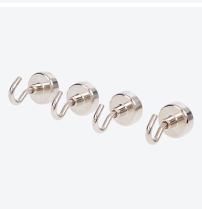 Werckmann Sterke Magnetische Haken 20mm X 35 mm – Krachtige en Duurzame Ophanghaken - sterke magneten, ophanghaken, magnetische haakjes, magneethaken, keukenhaken, koelkast haken, gereedschapshaken, zware magneethaken