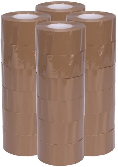Verpakkingstape Polypropyleen Bruin 48mm x 150m | 24 Rollen | Hoge Kleefkracht | Geruisloos Afrollen