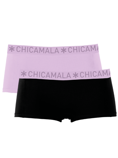 Chicamala – Boxershort Meisjes – 2 Pack – Normale Lengte – Onderbroek Meisjes – Lingerie – Ondergoed – Kleding – 95% Katoen – Meisjeskleding
