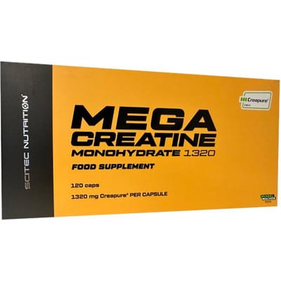 Scitec Nutrition® - Mega Creatine Monohydrate 1320 (120 capsules) - 60 doseringen - Creapure® - creatine monohydraat - creatine capsules