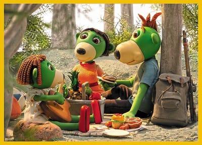 Trefl puzzel 4 puzzels - Koe - 35 stukjes karton kinderpuzzel.