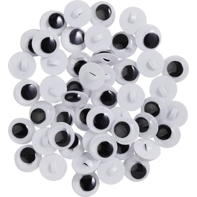 VBS  Wiebelogen om op te naaien "Rond", 10 mm, 50 stuks