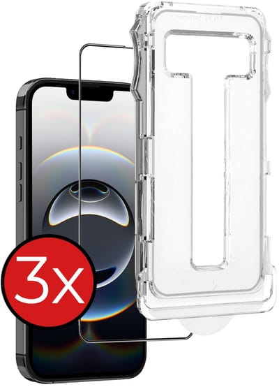Screenprotector - 3 Stuks - Geschikt voor Apple iPhone 16e / 17e - Met Installatie Kit - Beschermglas - Gehard Glas - Tempered Glass - Screen Protector