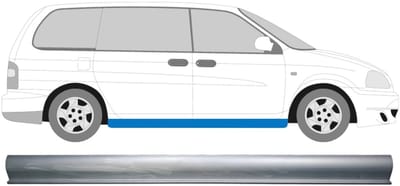 Reparatie dorpel voor Kia Carnival 1998-2006 / Links = Rechts (symmetrisch)