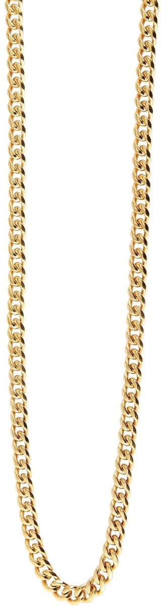 AKZENT Accent Unisex Ketting Mimo kinketting van roestvrij staal, goudkleurig, breedte 7 mm, lengte 50