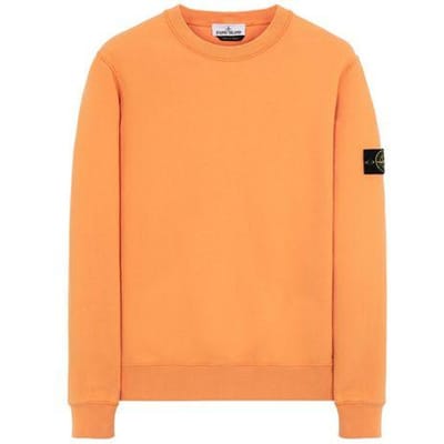 Stone Island Geborsteld Katoen Sweatshirt Heren sweatshirts Oranje 731563020-v0032 M orange