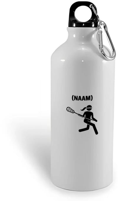 Hacebo® - Lacrosse met eigen naam waterfles - Sport - Lacrosse - Sport - water fles - 400ML