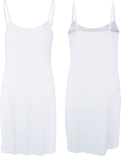 Gaubert Onderjurk - Spaghetti bandjes - Gladde onderjurk in zwart, Beige en wit - L