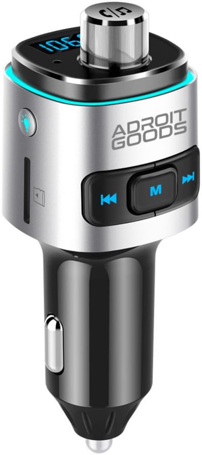 AdroitGoods Bluetooth FM Transmitter - Auto snellader - Carkit - Oplader