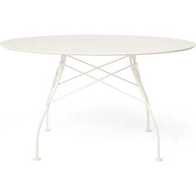 Kartell Glossy Outdoor Tafel - wit - wit - rond