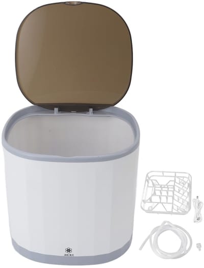 Dailygoody - Draagbare Mini-Vaatwasser - 360 ° Reiniging - Oplaadbaar via USB - 4L Capaciteit - Compact en Handig - Perfect voor Theeliefhebbers - Ide
