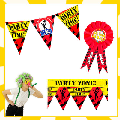 Feestpakket | Verjaardag | Ik ben jarig | Verkeersbord