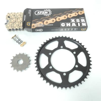 Kit chaîne Afam pour moto Triumph 675 Street Triple R 16x47 pas 525 116L Neuf
