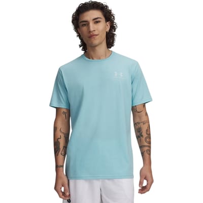 Under Armour Heren Sportstijl Borstlogo T-Shirt (Blauw Haze)