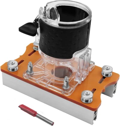 2 in 1 Onzichtbare Montagebeugel voor Houtbewerking, Compacte Palm Router Basis en Routerbeugel voor Meubels en Houtfrezen
