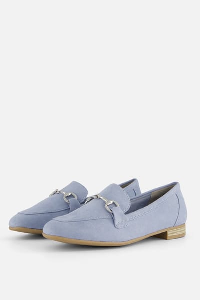 Marco Tozzi Instappers blauw Textiel - Dames - Maat 42