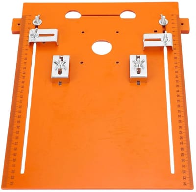 Cirkelzaag Basisplaat - Router Flip Plate - Houtbewerking Precisie - 90 & 45 Graden Snijden - 28x38 cm - Zwart