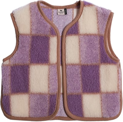 Alwero gilet Camino junior geblokt lila