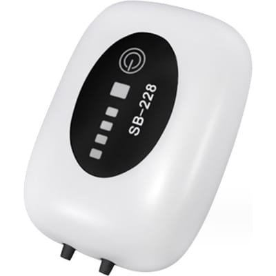 Pompe à Air d'aquarium USB pompe à oxygène Rechargeable réservoir de poisson barboteur haute capacité 4800mAh Lithium 4800mAh blanc
