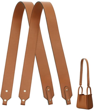 PandaHall 2 stuks handtasriem, 87 cm, brede tasriem van leer, vervangende schouderriem met bolvormige kop, voor schoudertas, tas, aktetas, tas