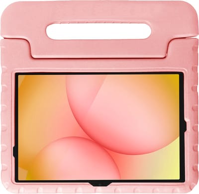 Hoesje - Geschikt voor Samsung Galaxy Tab A11 Plus - Kinderhoes Shockproof Bumper - Kidsproof Case - Tablet Hoes - Kinder Hoes Cover - Zalm