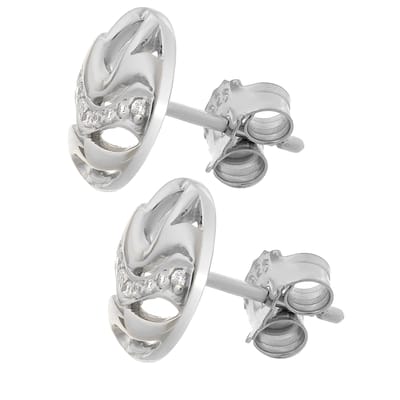 Orphelia 'Elvina' Dames 925 Sterlin Zilveren Stud Oorbellen - Zilver ZO-7085