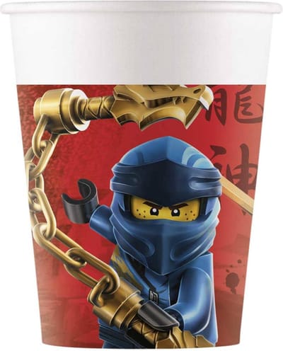 Bekers Papier Lego Ninjago 200ml - 8 stuks