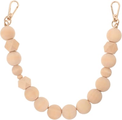 Handtas Ketting van Houten Kralen voor Dames | Decoratieve Schoudertas | Lichtgewicht en Duurzaam Accessoire voor Vintage Handtassen