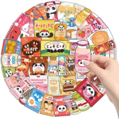 Vrolijke Cartoon Stickers Set van 50 voor Skateboards, Koffers, Fietsen en Laptops - Waterdichte Decoratie voor Kinderen en Tieners