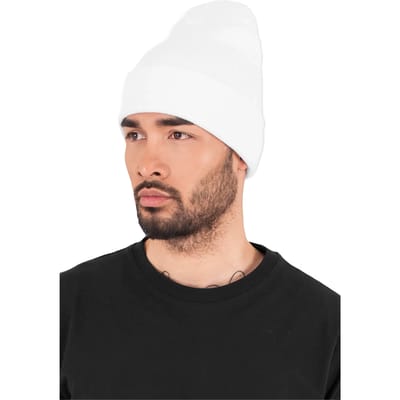 Flexfit - Heavyweight Long Beanie white one size Beanie Muts - Wit
