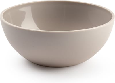 Plasticforte kommetjes/schaaltjes - dessert/ontbijt - kunststof - D12 x H5 cm - taupe - BPA vrij