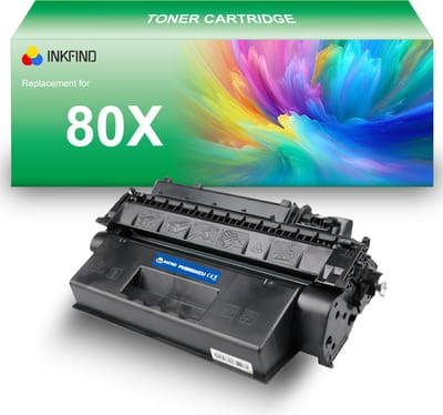 INKFIND 80X (CF280X) Tonercartridge compatibel met HP 80X CF280X - 1-pack Zwart