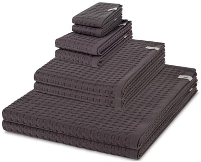 Möve Sonstiges 2 X zeepdoekje 2 X gasten- 2 X douche- 2 X handdoek - in set 8 pack Piquee