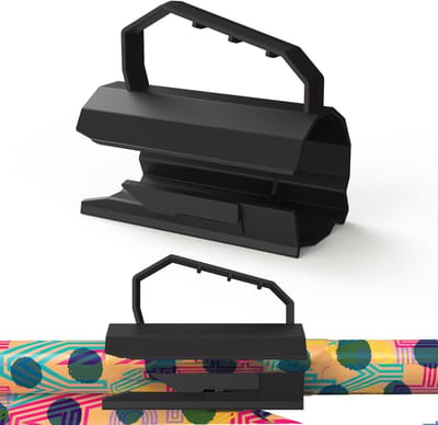 Dailygoods- Cadeaupapiersnijder - Draagbare Snijder - Efficiënt Snijden - Geschikt voor Inpakpapier - Veilig ABS-Materiaal - Afmetingen 12 x 6,5 x 6,5 cm - Papiersnijder
