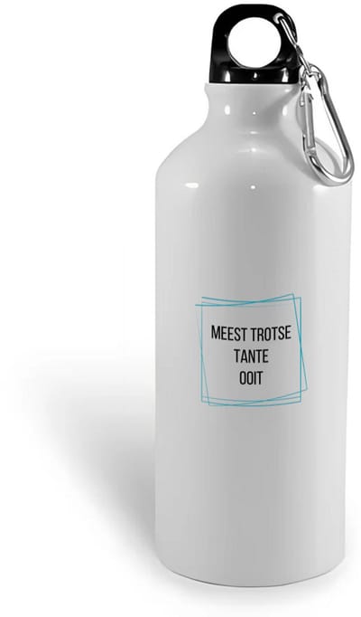 Hacebo® - meest trotse tante ooit waterfles - Tante - trotse tante - verjaardagscadeau - verjaardag - cadeau - cadeautje voor tante - tante artikelen - kado - geschenk - gift - water fles - 400ML