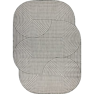 Kleden Rugsx ORGANIC 1835 sisaltapijt Geometrisch ecru / grijs 120x170 cm