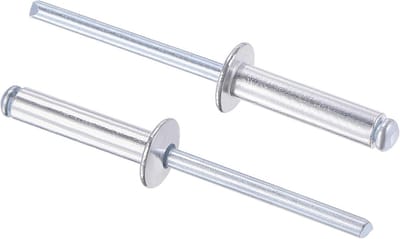 60 Stuks Aluminium Popnagels Hartvormig 5mm Diameter 20mm Zilver