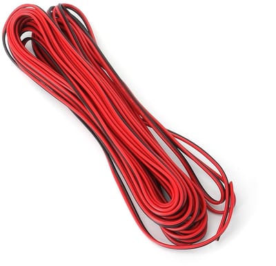 10 meter elektriciteitsdraad beldraad zwart rood 22AWG verlengkabel LED-kabel DIY-projecten elektronische bedrading