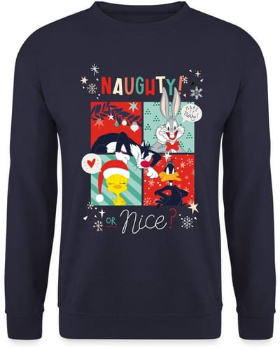 Looney Tunes Stout Of Aardig Kerstmis Sweater Heren