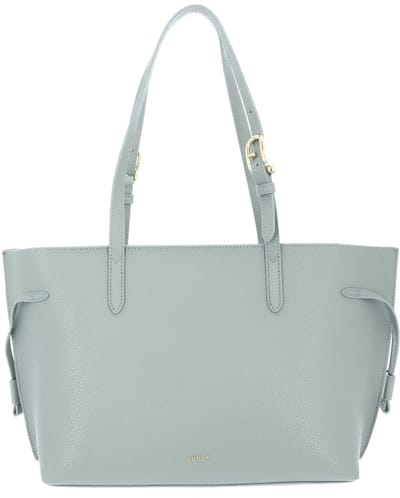 FURLA Leren schoudertas Ava Tote Winter Sky + Cachemire Gray groengrijs