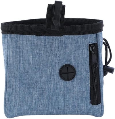 Beloningstasje voor Honden - Honden Beloningszakje - Hondensnack Tas - Hondentraining - Honden uitlaat tas - Wandelen - Draagbaar - Wandel Accessoire - Blauw
